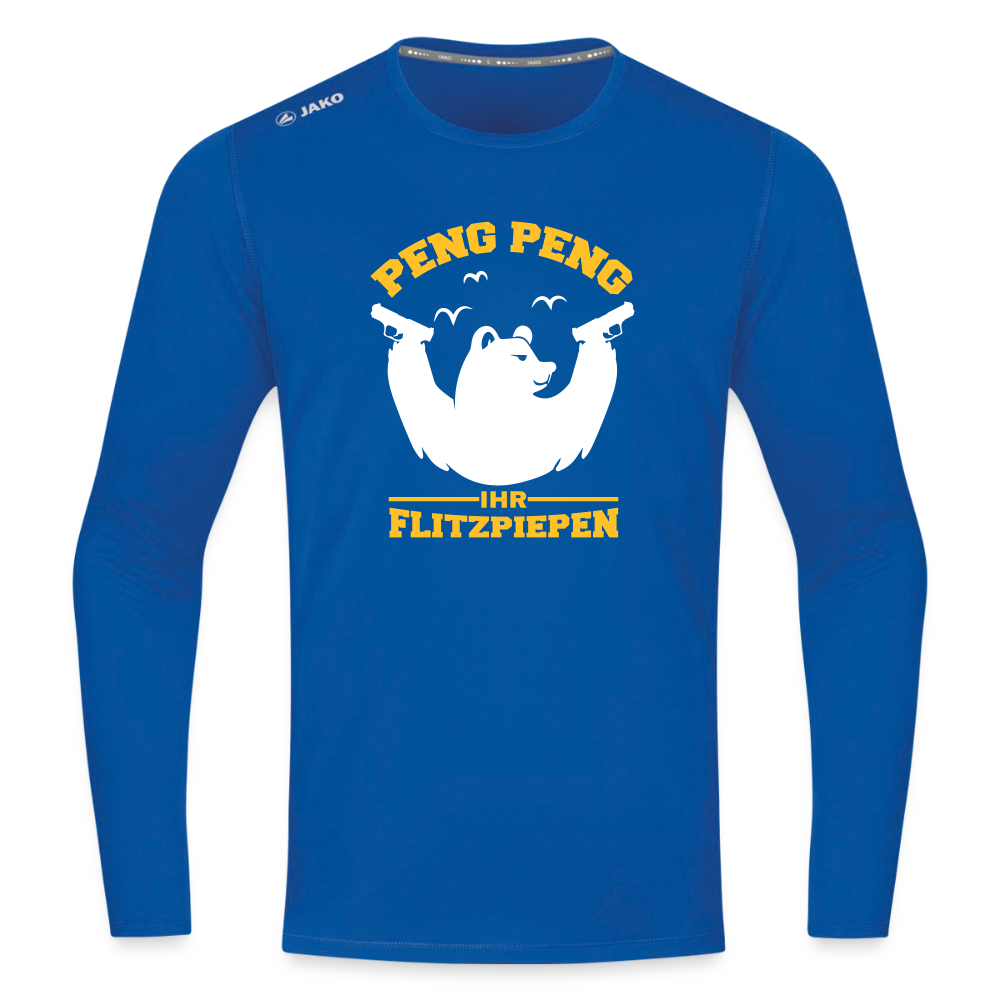 Peng Peng - Männer Sport Langamshirt - Royalblau