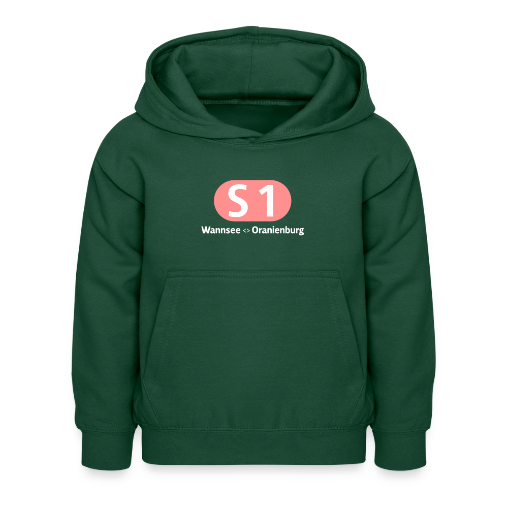 S1 - Kinder Premium Hoodie - Flaschengrün