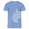 Der Turm von unten - weiß - Männer Premium T-Shirt - carolina blue