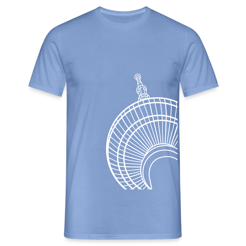 Der Turm von unten - weiß - Männer Premium T-Shirt - carolina blue