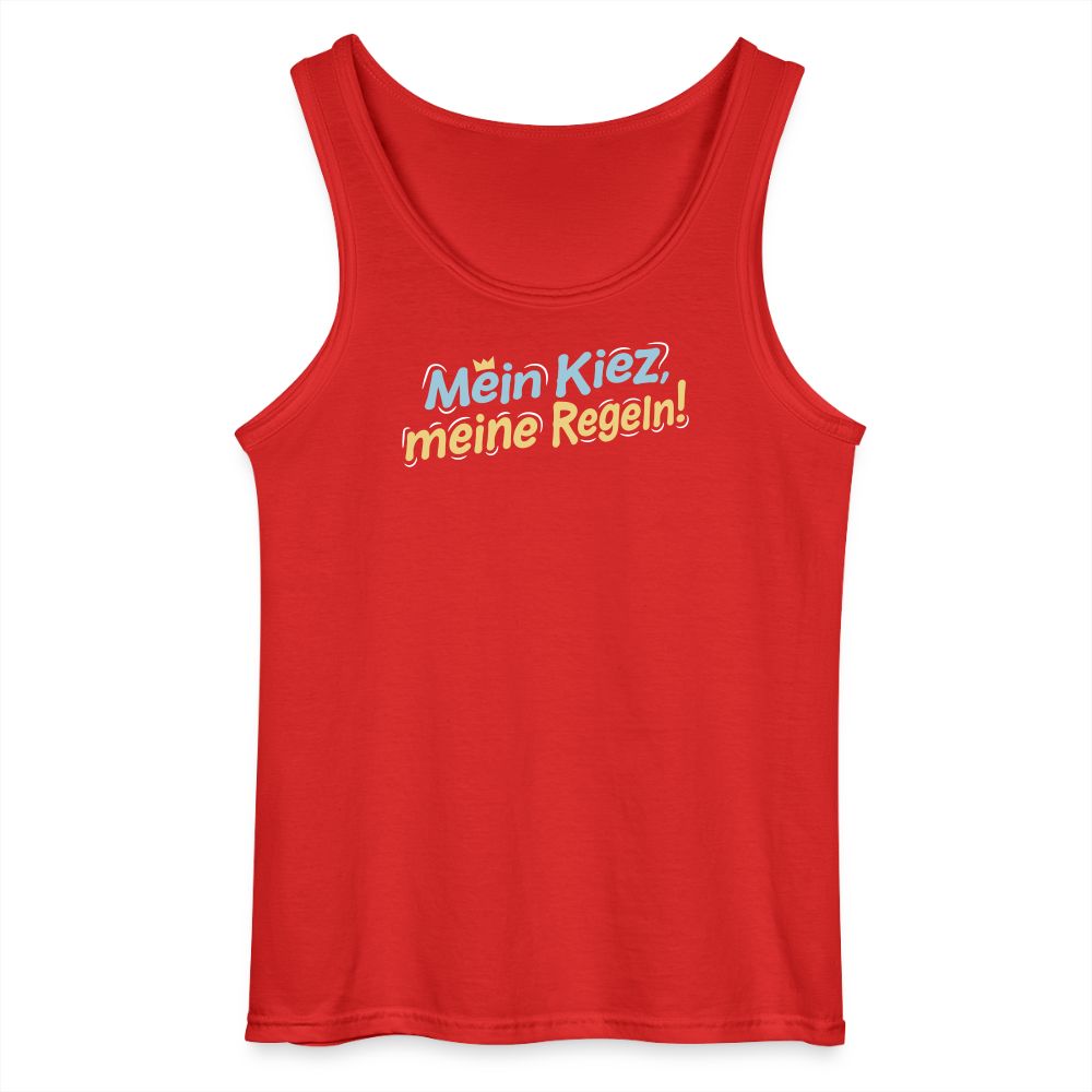 Mein Kiez, meine Regeln! - Männer Tank Top - Rot
