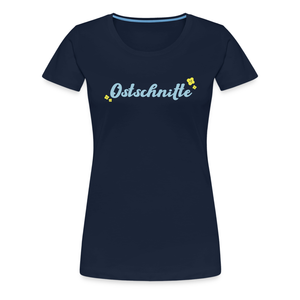 Ostschnitte - Frauen Premium T-Shirt - Navy