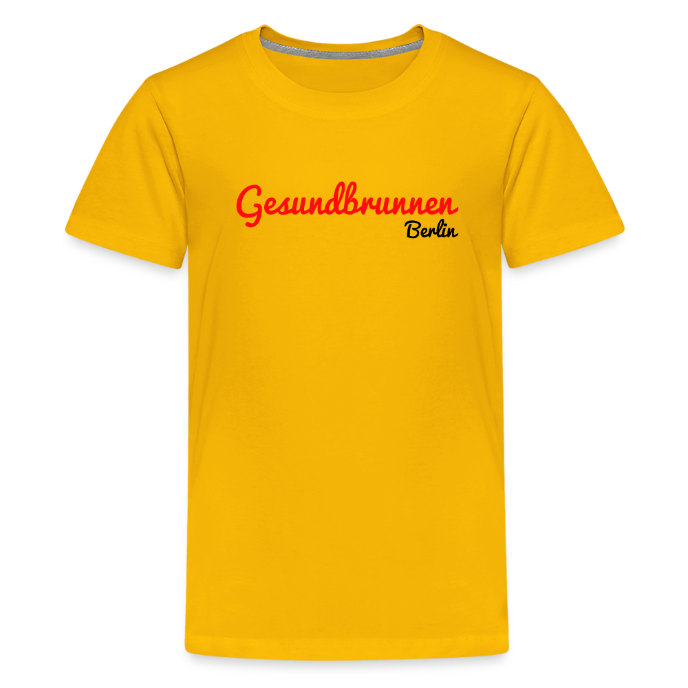 Gesundbrunnen Berlin - Teenager Premium T-Shirt - Sonnengelb