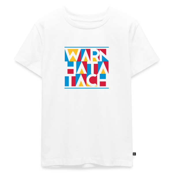 Warn Hata Tach - Kinder Premium T-Shirt - Weiß