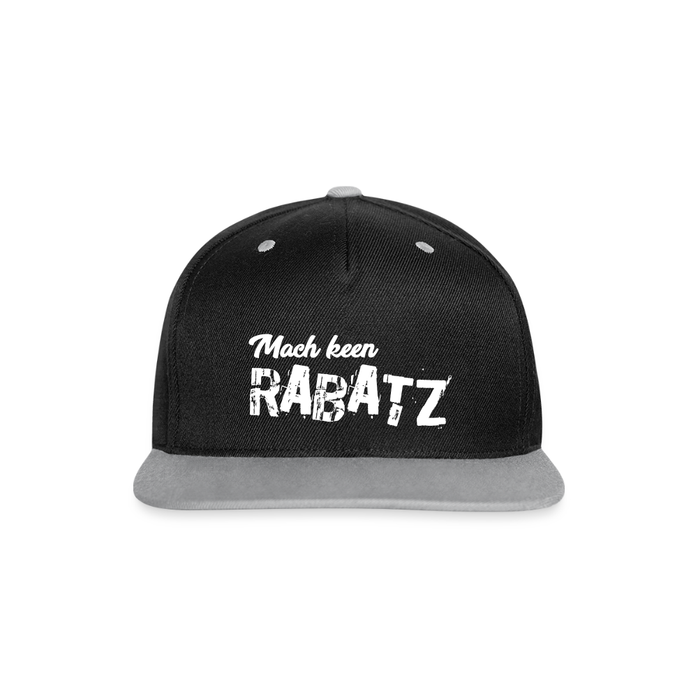 Mach keen Rabatz - Snapback Cap - Schwarz/Grau