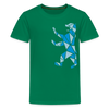 Berliner Bär Geometrie - Teenager Premium T-Shirt - Kelly Green
