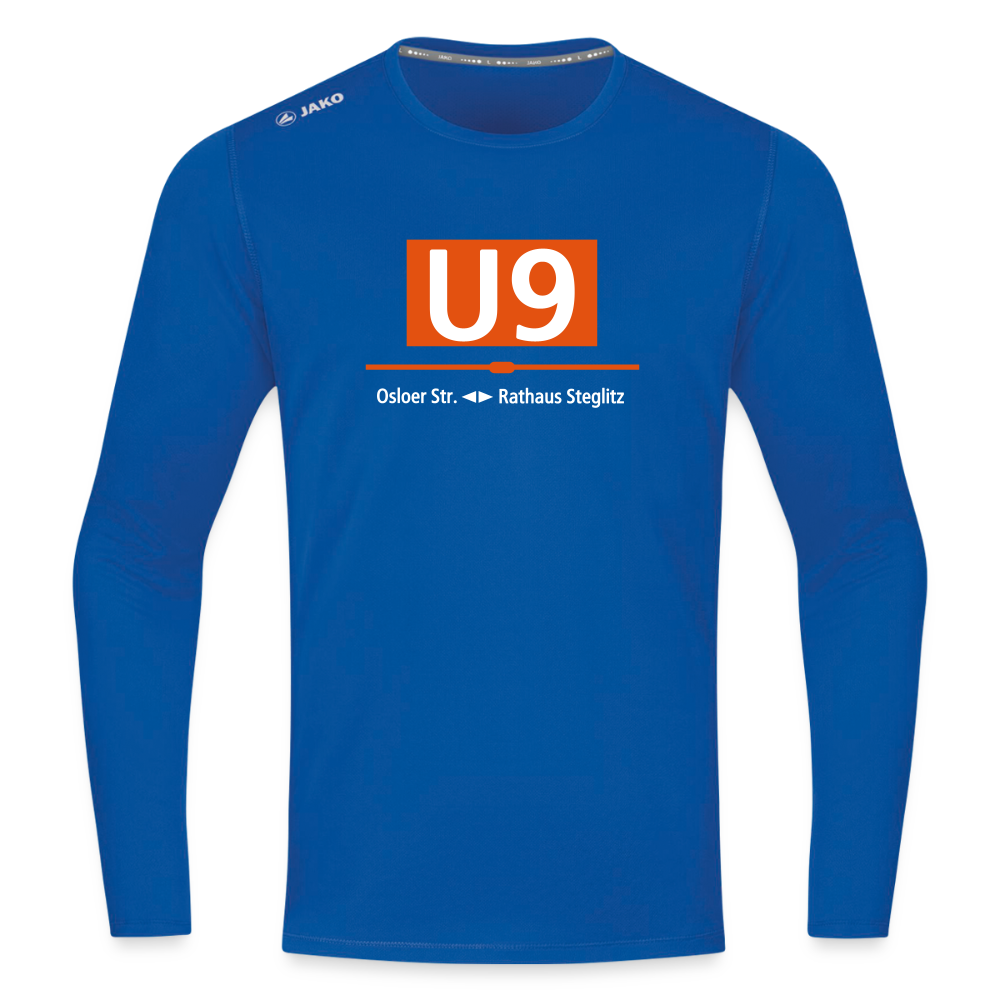 U9 - Männer Sport Langamshirt - Royalblau