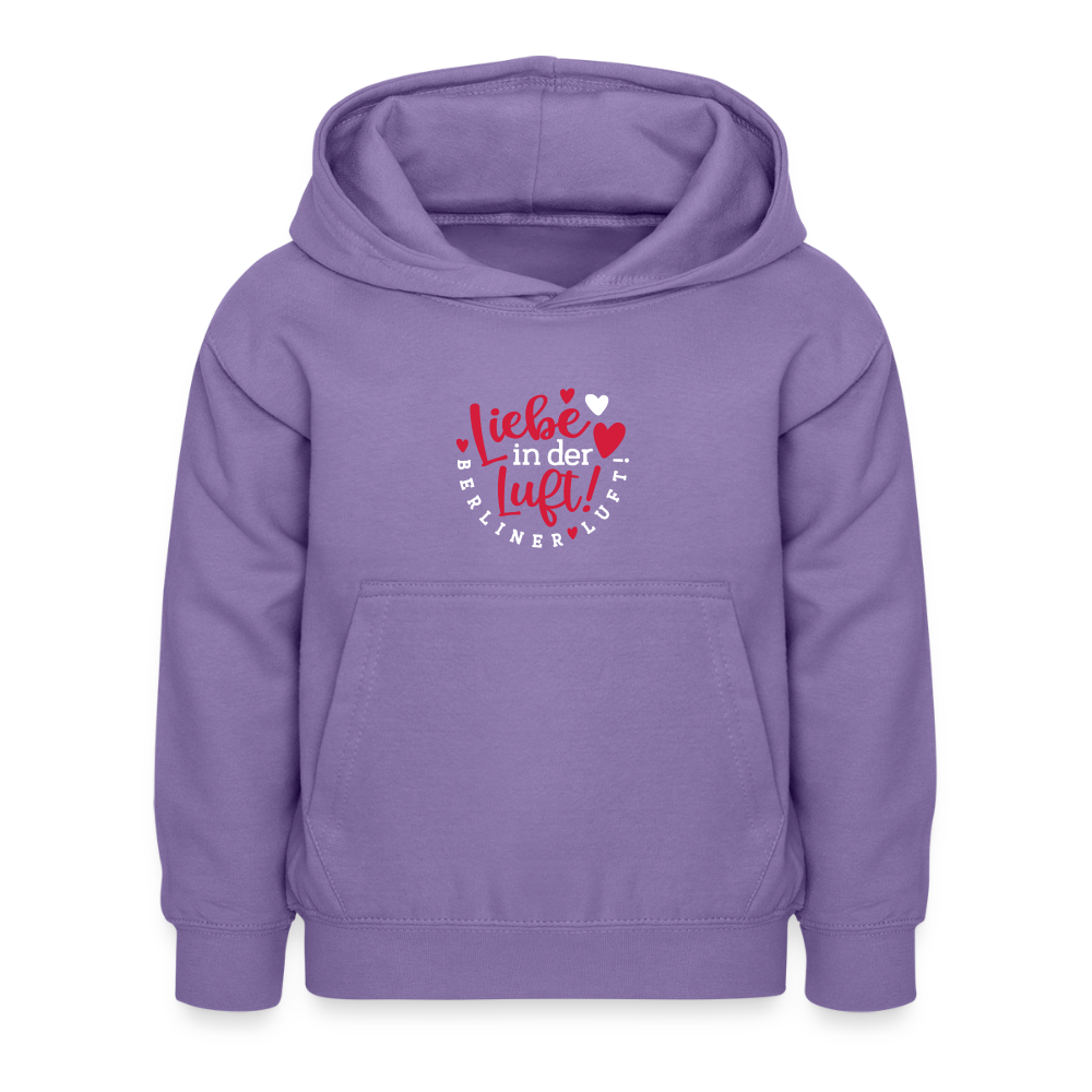 Liebe in der Luft! Berliner Luft! - Kinder Hoodie - Lavendel