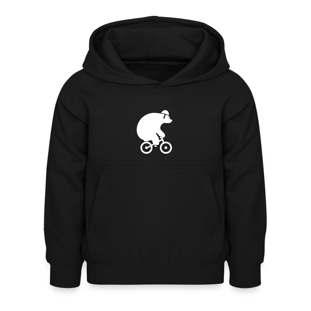 Fahrradbär - Kinder Hoodie - Schwarz