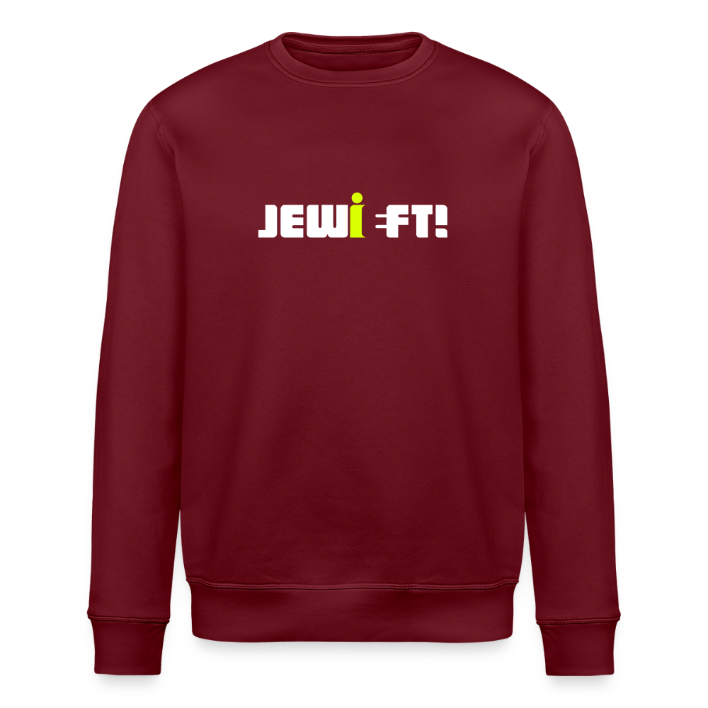 Jewieft! - Unisex Bio Sweatshirt - Burgunderrot