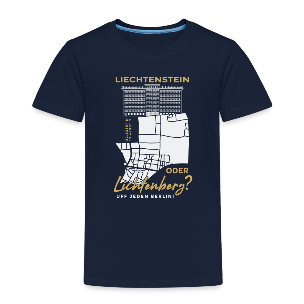 Liechtenstein oder Lichtenberg - Kinder Premium T-Shirt - Navy