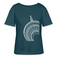 Der Turm von unten - weiß - Relaxed Rundhals Frauen Bio-T-Shirt