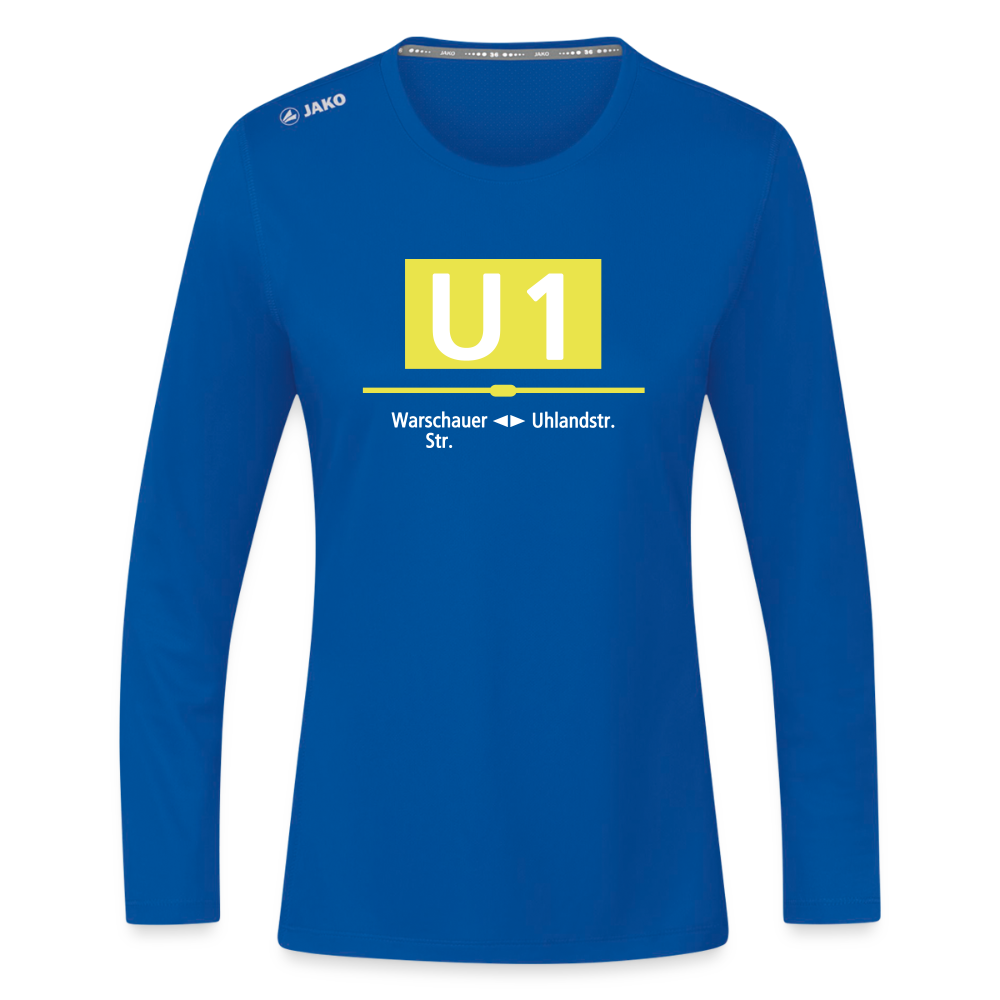 U1 - Frauen Sport Langarmshirt - Royalblau