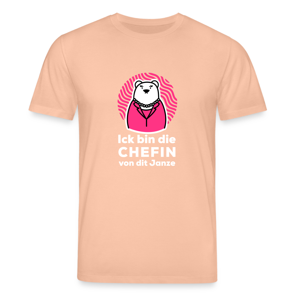 Chefin - Unisex Bio T-Shirt - Pfirsich