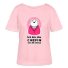 Chefin - Relaxed Rundhals Frauen Bio-T-Shirt - Hellrosa