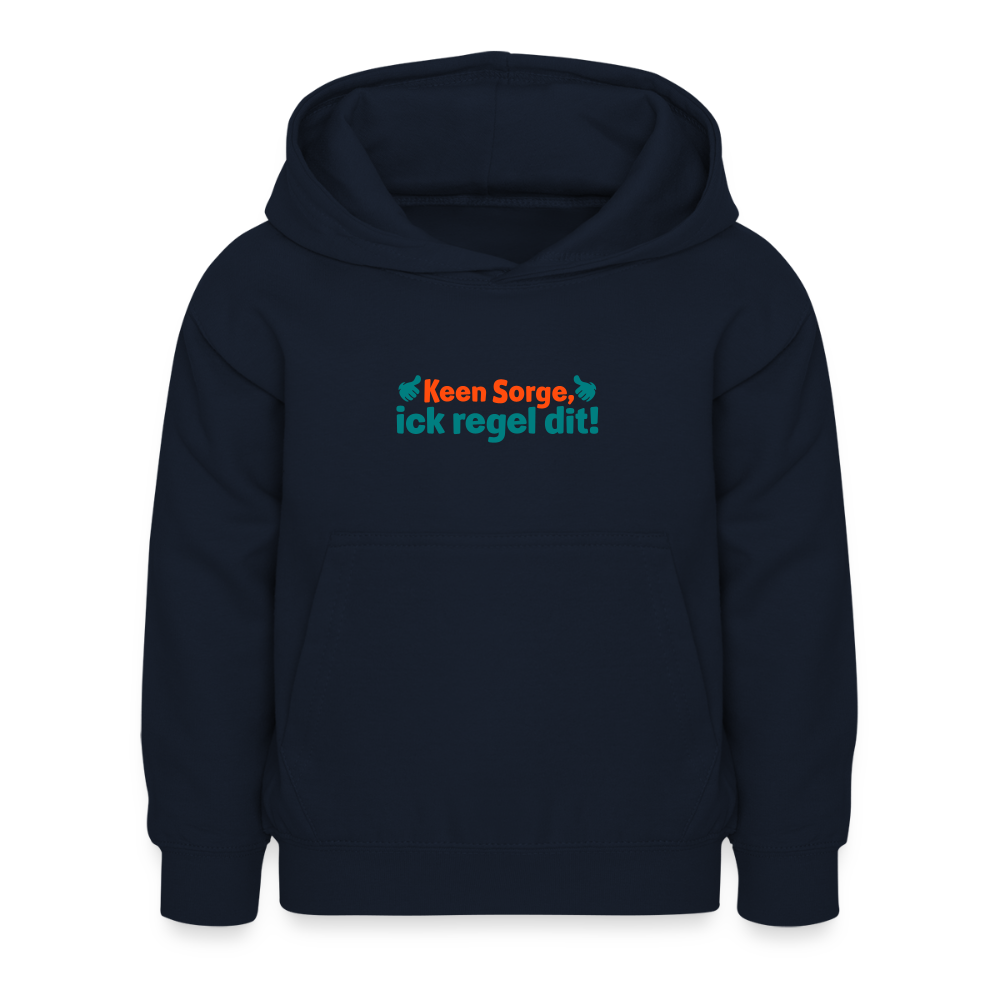 Keene Sorge, ick regel dit! - Kinder Hoodie - Navy