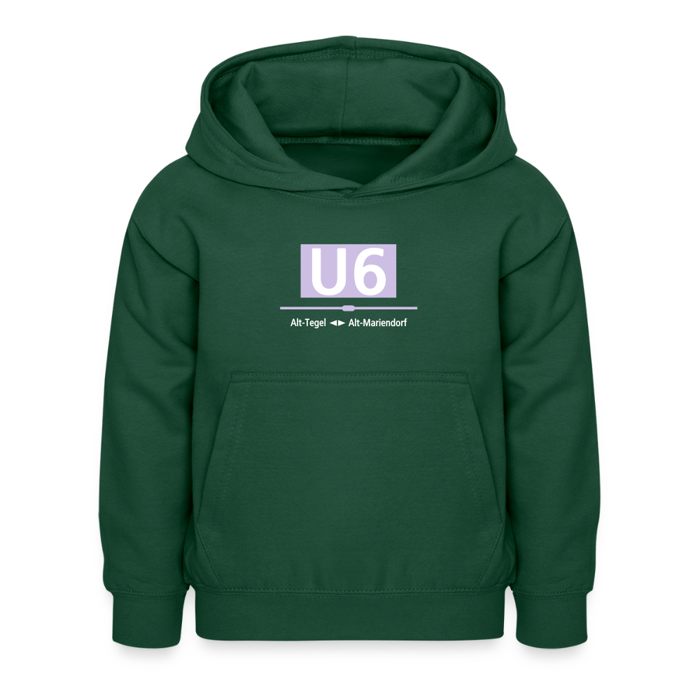 U6 - Kinder Premium Hoodie - Flaschengrün