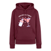 unsa ersta Muttatach - Frauen Premium Hoodie - Burgunderrot