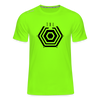 Tegel TXL Umrisse - Männer Sport-Shirt - Neongrün