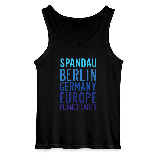 Spandau Planet Earth - Männer Tank Top - Schwarz