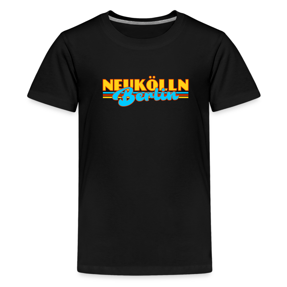 Neukölln Berlin Retro - Teenager Premium T-Shirt - Schwarz