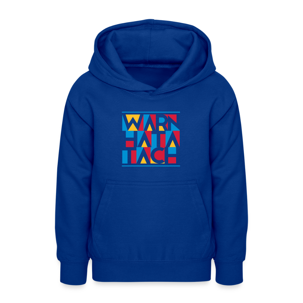 Warn Hata Tach - Teenager Hoodie - Royalblau
