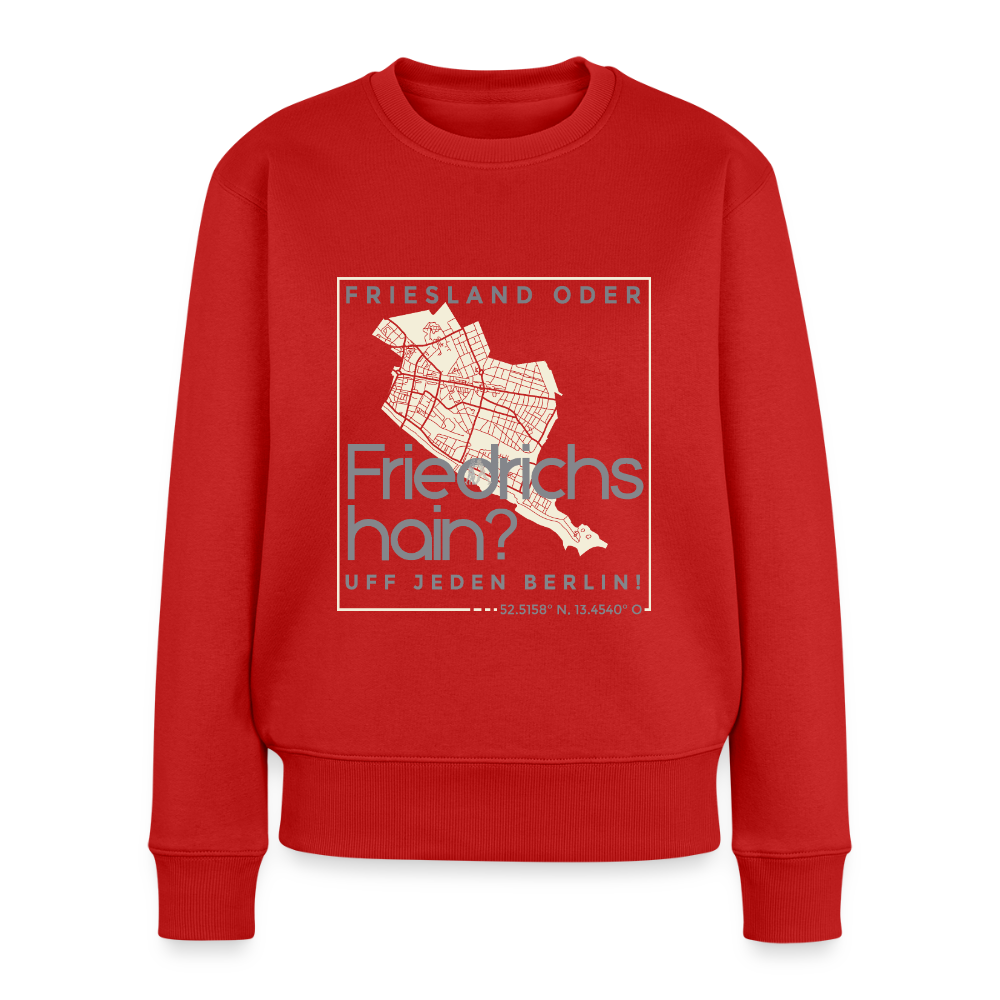 Friesland oder Friedrichshain - Frauen Premium Pullover - Rot