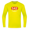 S42 - Männer Sport Langamshirt - Neongelb