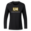 U4 - Frauen Sport Langarmshirt - Schwarz