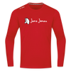 Janz Jenau - Männer Sport Langamshirt - Rot