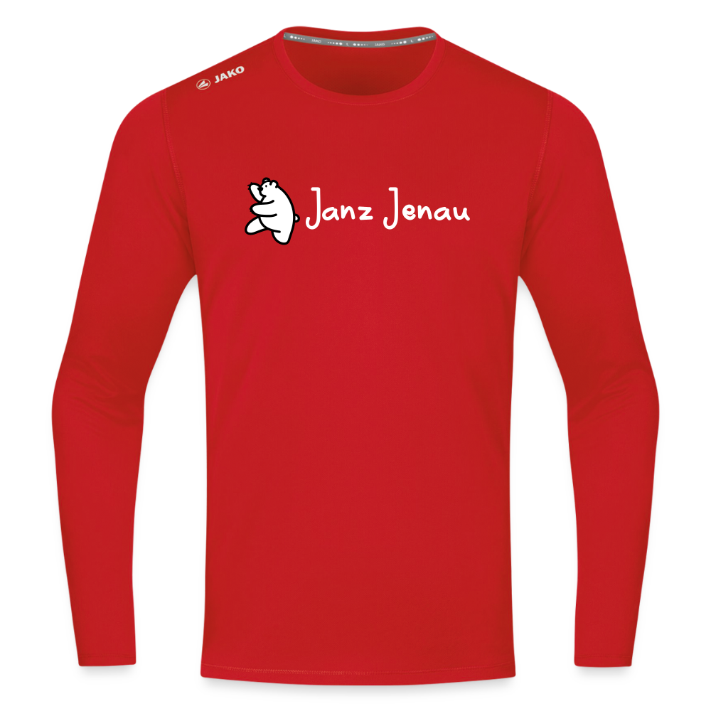 Janz Jenau - Männer Sport Langamshirt - Rot