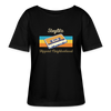 Steglitz Hippest Neighborhood - Relaxed Rundhals Frauen Bio-T-Shirt - Schwarz