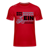 Ein Mann, Ein Biker, Ein Berliner - Männer Sport-Shirt - Rot
