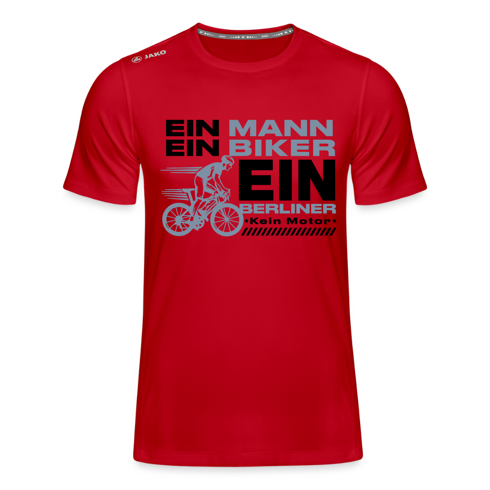 Ein Mann, Ein Biker, Ein Berliner - Männer Sport-Shirt - Rot