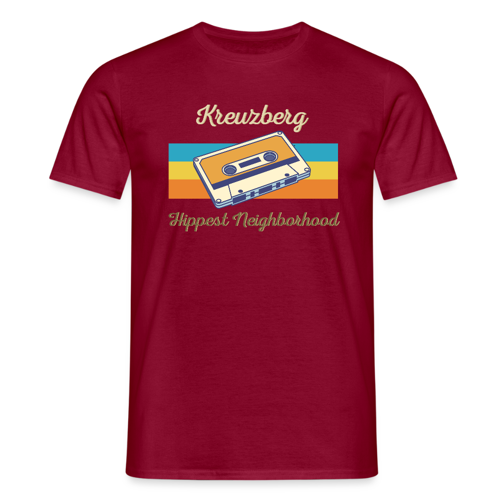 Kreuzberg Hippest Neighborhood - Männer Premium T-Shirt - Ziegelrot