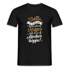 Dit Leben is zu kurz für schlechten Kaffee und olle Meckerköppe! - Männer Premium T-Shirt - Schwarz