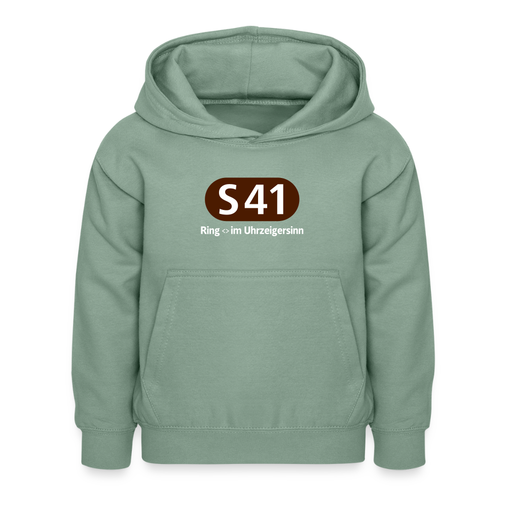 S41 - Kinder Premium Hoodie - Graugrün