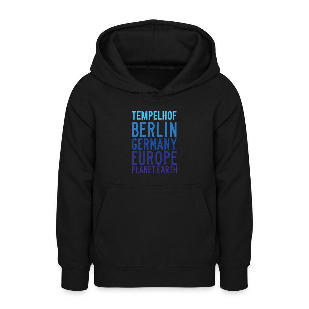 Tempelhof Planet Earth - Teenager Hoodie - Schwarz
