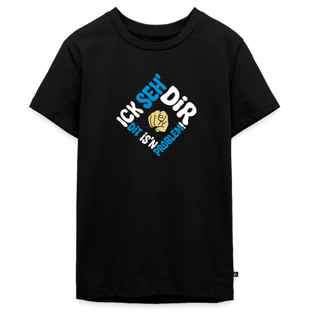 Ick seh' dir. Dit is'n Problem. - Teenager Premium T-Shirt - Schwarz