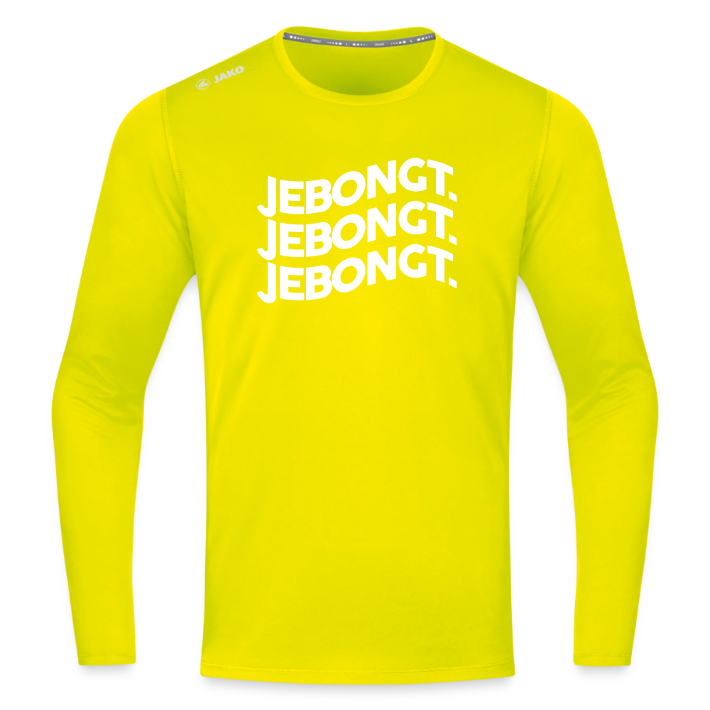 Jebongt! - Männer Sport Langamshirt - Neongelb