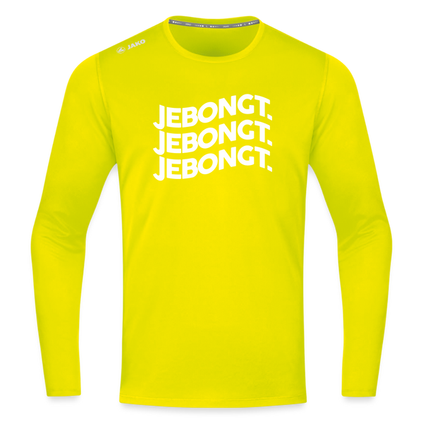 Jebongt! - Männer Sport Langamshirt - Neongelb