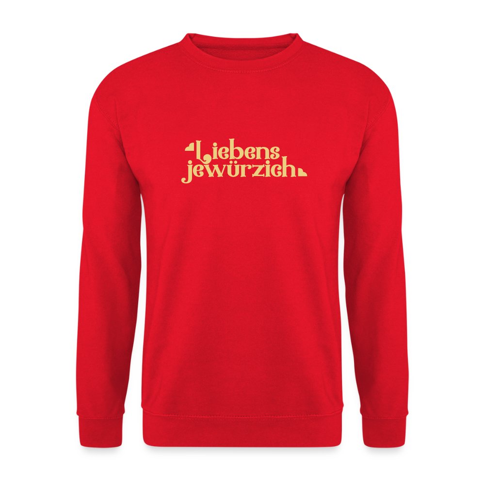 Liebensjewürzich - Unisex Pullover - Rot