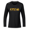 Juckt? - Frauen Sport Langarmshirt - Schwarz