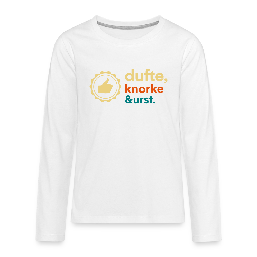 Dufte, Knorke, Urst - Teenager Langarmshirt - Weiß