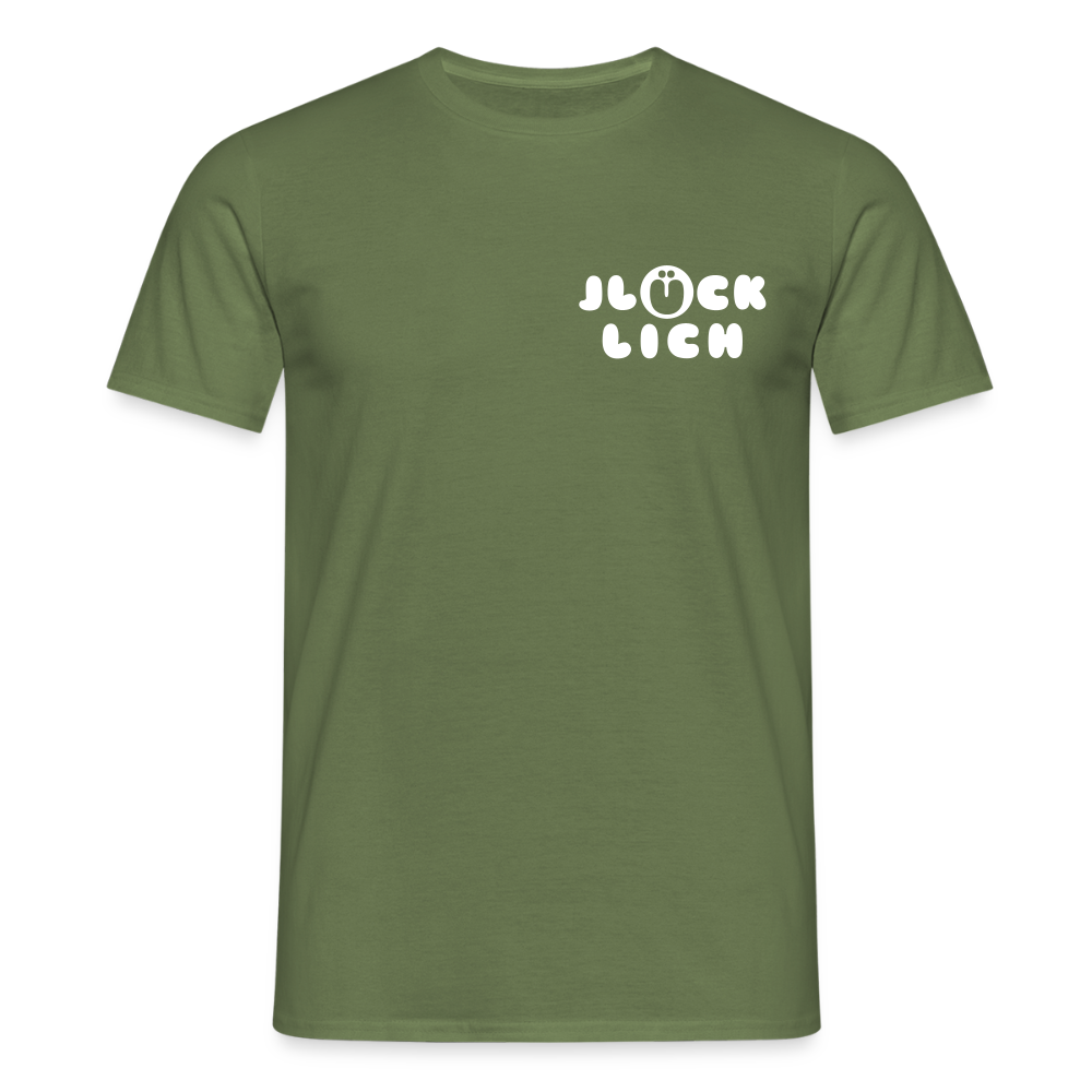 Jlücklich - Männer Premium T-Shirt - Militärgrün
