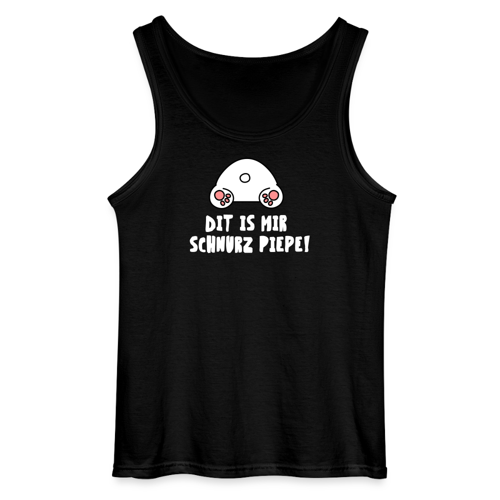 Dit is mir Schnurz Piepe - Männer Tank Top - Schwarz