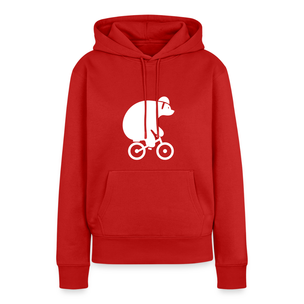 Fahrradbär - Frauen Premium Hoodie - Rot