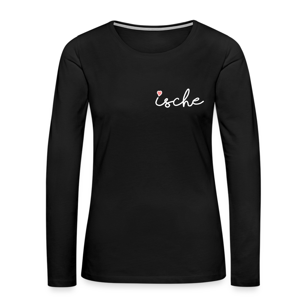 Ische - Frauen Premium Langarmshirt - Schwarz