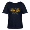 Jeh mah nich uffn Keks gelb - Relaxed Rundhals Frauen Bio-T-Shirt - Navy