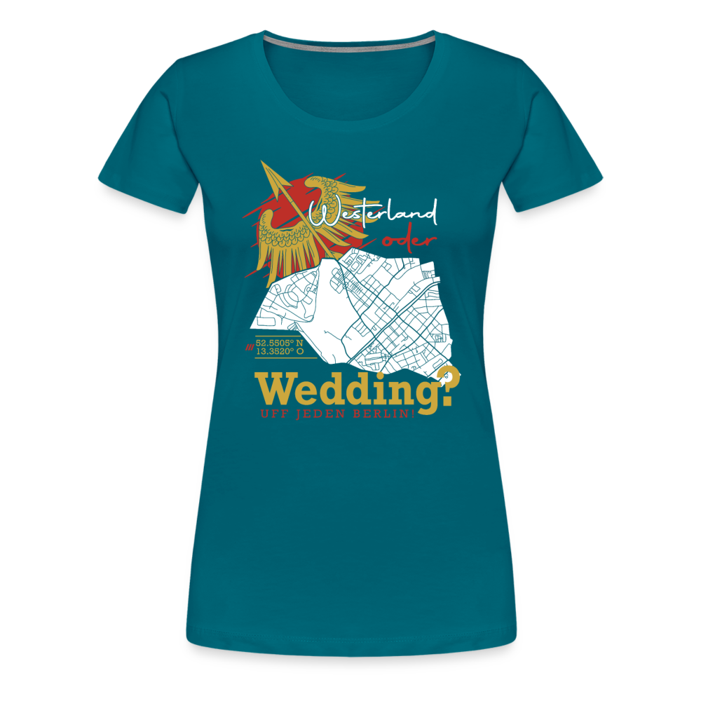 Westerland oder Wedding - Frauen Premium T-Shirt - Divablau